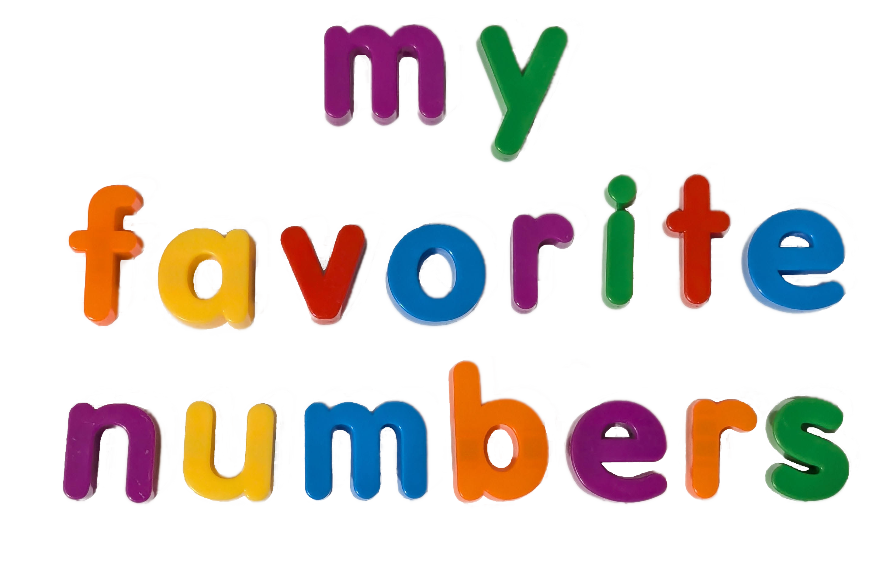 my favorite numbers logo